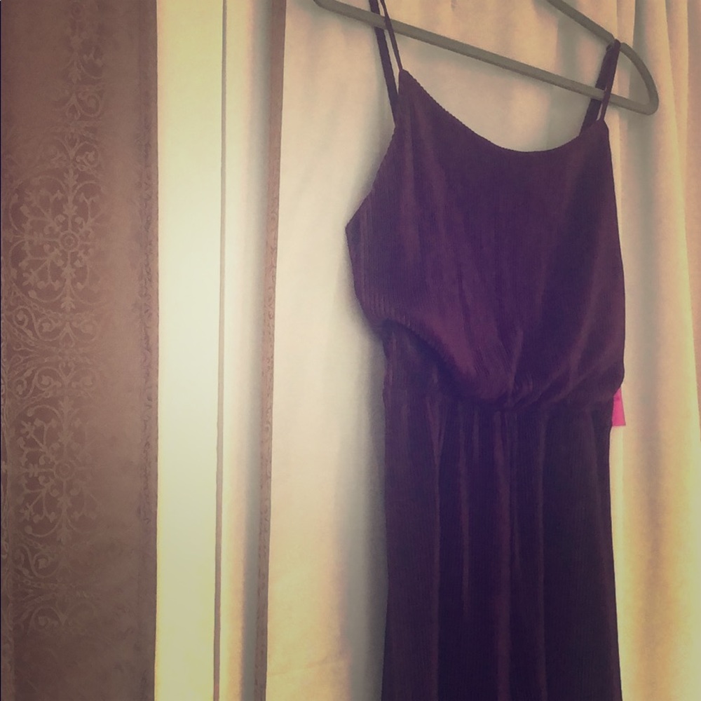 Silk Purple Jumpsuit (Flare Bottom)